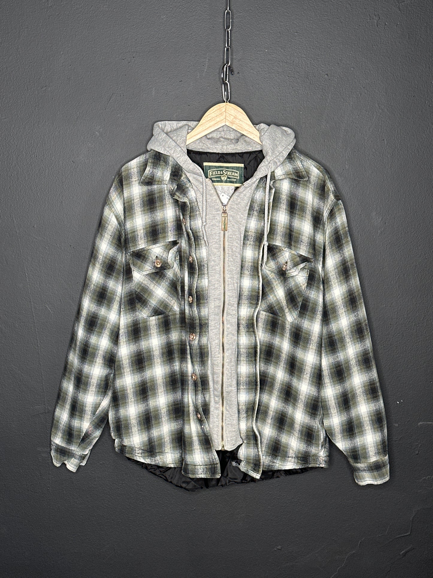 (M) Flannel Hoodie Jacket