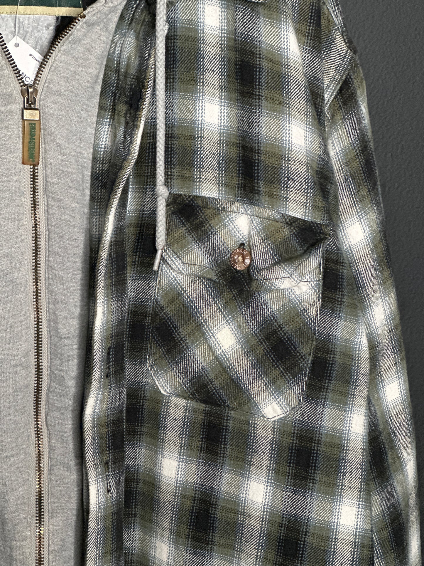 (M) Flannel Hoodie Jacket