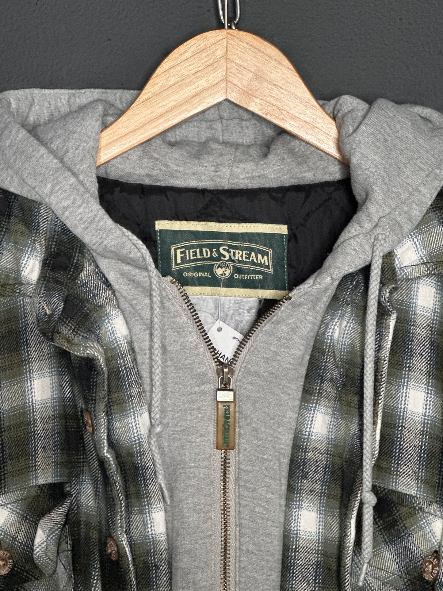 (M) Flannel Hoodie Jacket